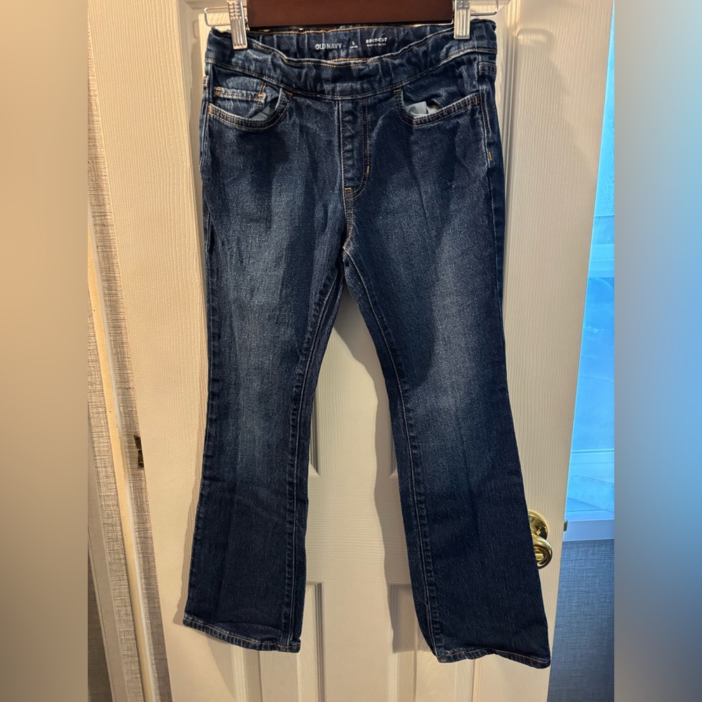 Old Navy Dark Blue Boot Cut Jeans Size 10-12 Girls